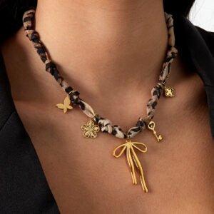 Trendy leopard ketting