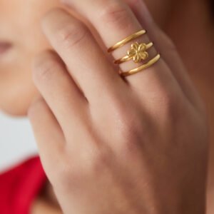 Triple Flower Ring