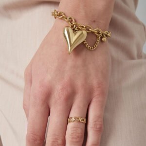 Chunky Heart Armband