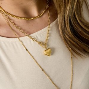 Puffy Heart Schakelketting
